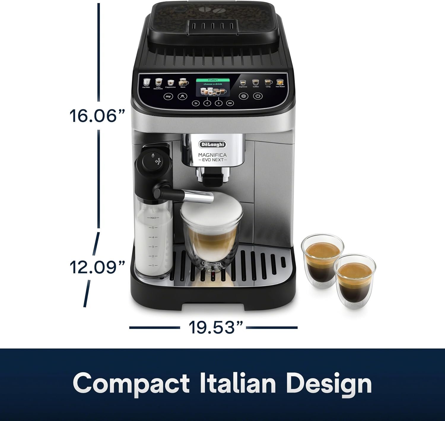 71NNjI0vOkL._AC_SL1500_.jpg De'Longhi Magnifica Evo Next Fully Automatic Espresso Machine - Image 7