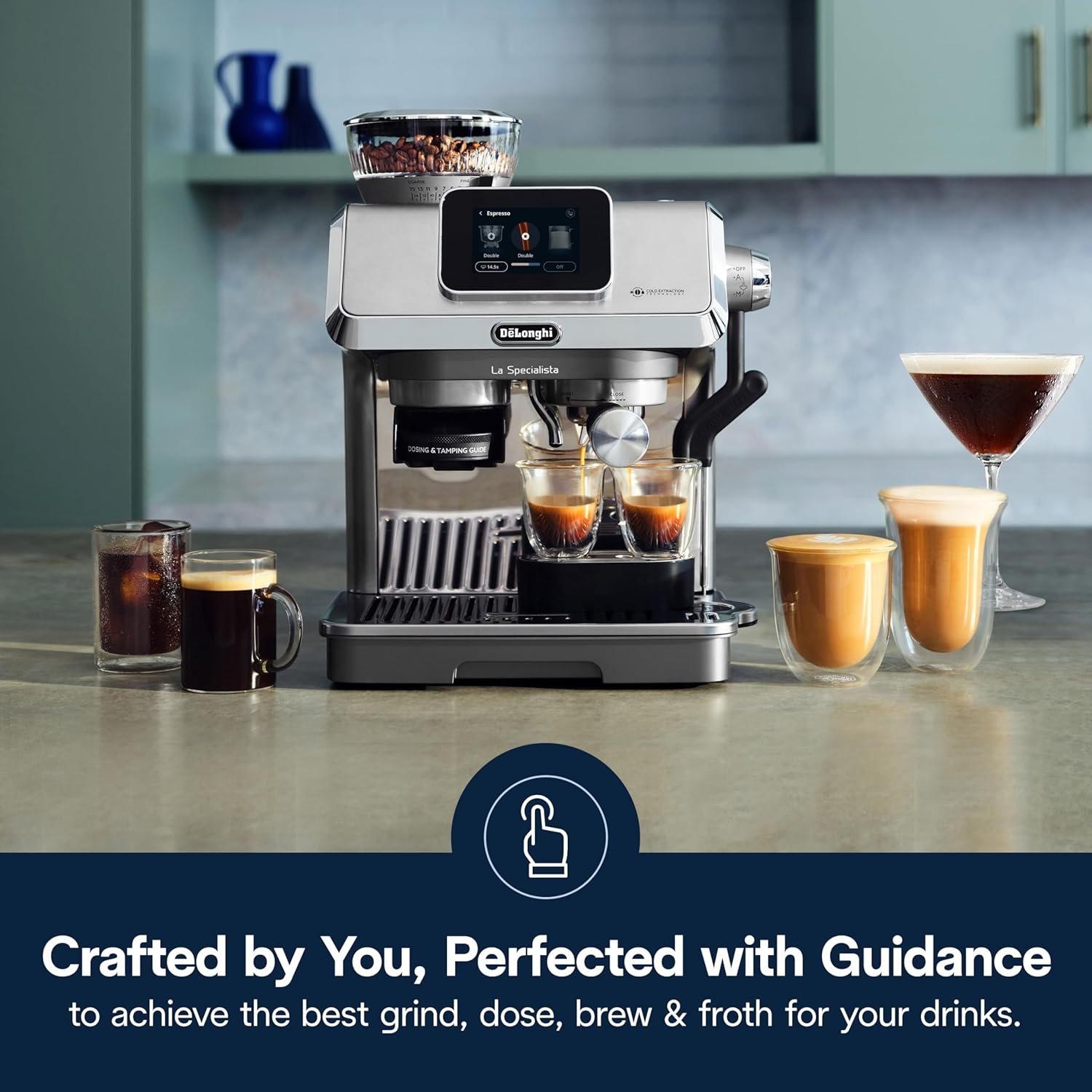 81kAALGMNL._AC_SL1500_.jpg De'Longhi La Specialista Touch Espresso Machine with Cold Brew - Image 6