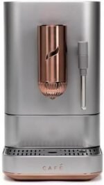 Café Affetto Automatic Espresso Machine + Milk Frother | Built-In & Adjustable Espresso Bean Grinder | One-Touch Brew in 90 Seconds | Steel Silver, 1.2 Liter, (C7CEBBS2RS3) - Image 7
