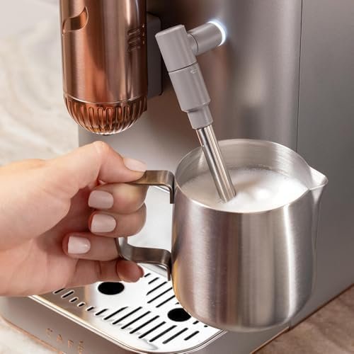 B09TPZGT5K-8-1755805740123.jpg Café Affetto Automatic Espresso Machine + Milk Frother | Built-In & Adjustable Espresso Bean Grinder | One-Touch Brew in 90 Seconds | Steel Silver, 1.2 Liter, (C7CEBBS2RS3) - Image 9