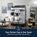 De'Longhi Magnifica Evo Automatic Espresso & Coffee Machine with Auto Milk Frother, Built-in Grinder & Auto-Clean Function - For Latte, Cappuccino, Americano, Iced Coffee, ECAM29084SB , Silver - Image 2