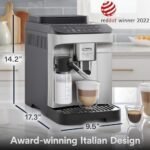 De'Longhi Magnifica Evo Automatic Espresso & Coffee Machine with Auto Milk Frother, Built-in Grinder & Auto-Clean Function - For Latte, Cappuccino, Americano, Iced Coffee, ECAM29084SB , Silver - Image 8