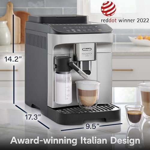 B0B38KRTV6-5-1755805360342.jpg De'Longhi Magnifica Evo Automatic Espresso & Coffee Machine with Auto Milk Frother, Built-in Grinder & Auto-Clean Function - For Latte, Cappuccino, Americano, Iced Coffee, ECAM29084SB , Silver - Image 7