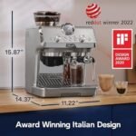 De'Longhi La Specialista Arte Evo Espresso Machine - Compact Cold Brew Coffee Maker with Grinder, Milk Steam Wand/Frother & Tamping Tools - Home Barista Kit for Lattes, Cappuccinos, Iced Coffee - Image 7