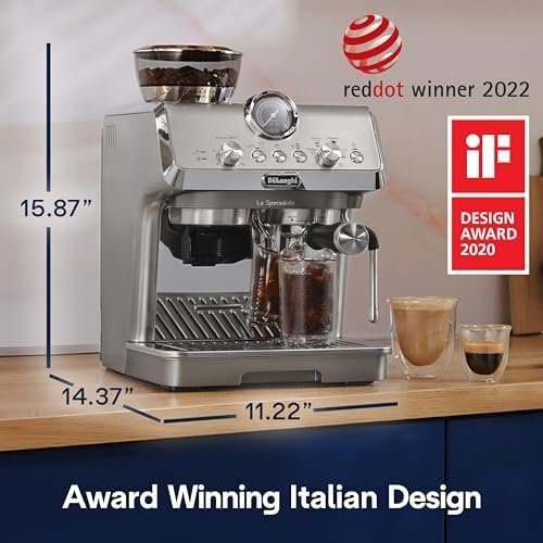 B0CCZQCNLJ-5-1755805134918.jpg De'Longhi La Specialista Arte Evo Espresso Machine - Compact Cold Brew Coffee Maker with Grinder, Milk Steam Wand/Frother & Tamping Tools - Home Barista Kit for Lattes, Cappuccinos, Iced Coffee - Image 7
