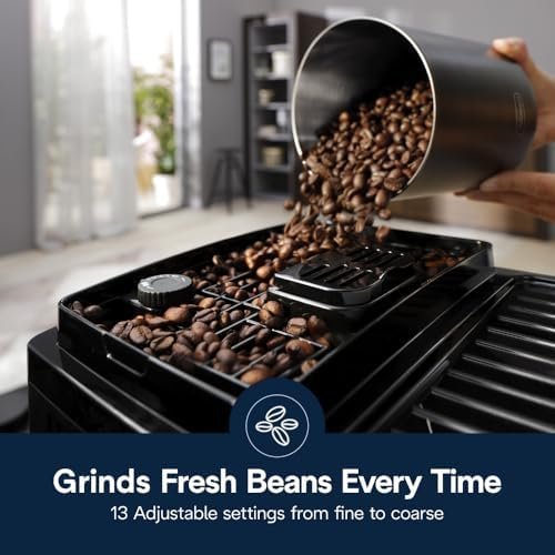 B0D96XT9BF-4-1755803797557.jpg De'Longhi Magnifica Start Automatic Espresso Machine with Manual Milk Frother & Built in Grinder - 3 One-Touch Recipes, Easy-to-Clean, Home Barista Coffee Maker for Lattes, Cappuccino, Iced Coffee - Image 5